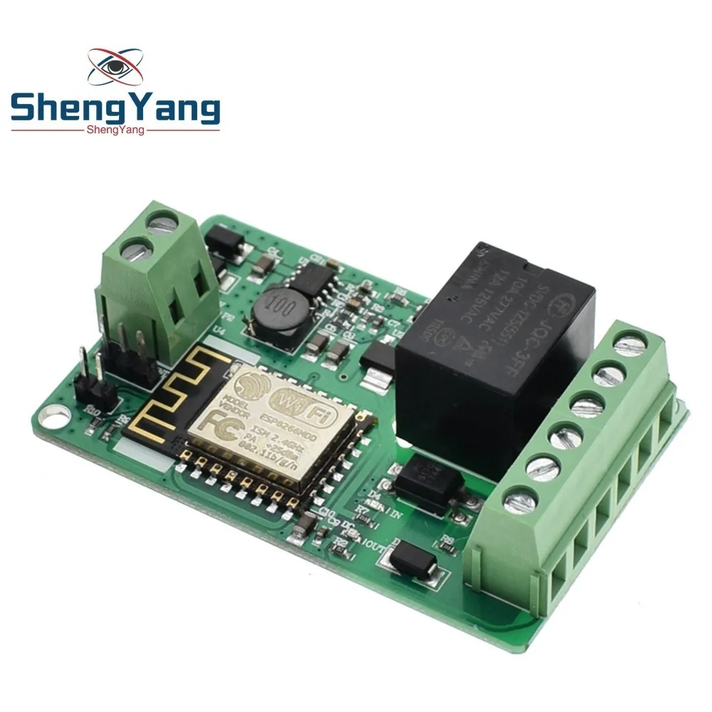 ESP8266 ESP-12F Relay Module 10A 220V Network Relay WIFI Module Input DC 7V~30V 4 Layers Board TVS Input Automatic Protection
ESP8266 ESP-12F Relay Module 10A 220V Network Relay WIFI Module Input DC 7V~30V 4 Layers Board TVS Input Automatic Protection