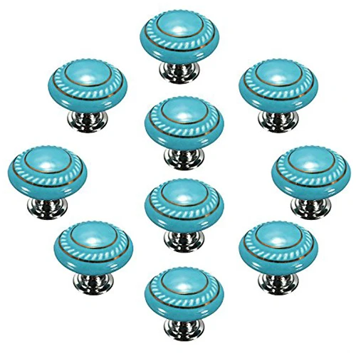 Blue 10pcs Retro Simple Style Round Ceramic Door Knob Handle Pull Knobs Door Cupboard Locker For drawer cabinet chest bin Dr
Blue 10pcs Retro Simple Style Round Ceramic Door Knob Handle Pull Knobs Door Cupboard Locker For drawer cabinet chest bin Dr