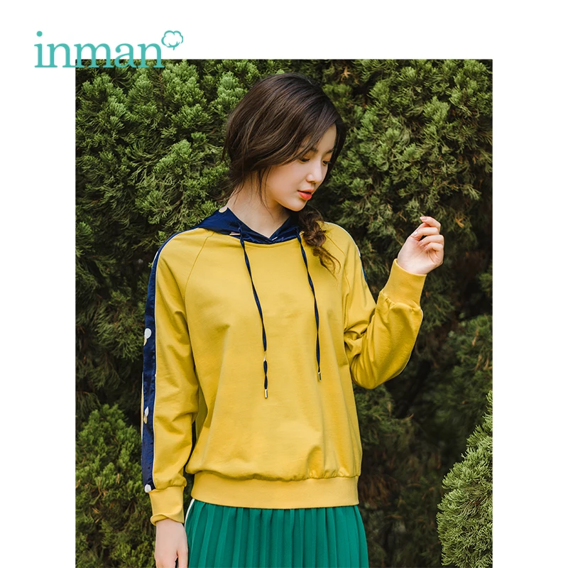 INMAN Contrast Color Wave Point Student Casual Sport Style All Matched Loose Short Women Hoodie
INMAN Contrast Color Wave Point Student Casual Sport Style All Matched Loose Short Women Hoodie