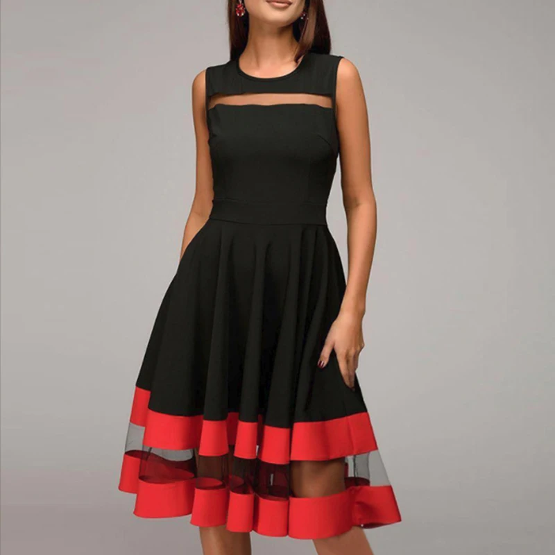 Women's Dress A Line Evening Party Sundress Swing Vintage Sleeveless Retro Solid
Women's Dress A Line Evening Party Sundress Swing Vintage Sleeveless Retro Solid