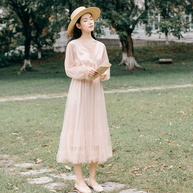 Make French gauze dress skirt restoring ancient ways over-the-knee fairy skirt not below
Make French gauze dress skirt restoring ancient ways over-the-knee fairy skirt not below