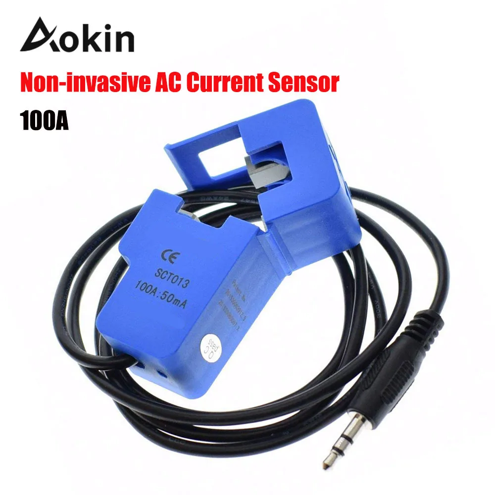AC Current Sensor SCT-013-000 2PCS/1Pcs Non-invasive Split Core Current Transformer AC current sensor 100A 50mA SCT-013-000
AC Current Sensor SCT-013-000 2PCS/1Pcs Non-invasive Split Core Current Transformer AC current sensor 100A 50mA SCT-013-000
