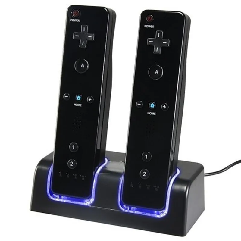 New Use Blue LED light Remote Controller Dual Charging Dock Station + 2x 2800mAh Battery Pack With for WiiBest
New Use Blue LED light Remote Controller Dual Charging Dock Station + 2x 2800mAh Battery Pack With for WiiBest