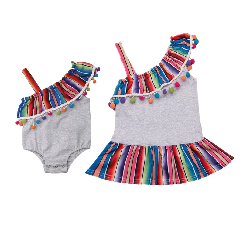 Little/Big Sister Baby Girl Sister Matching Rainbow Tassel Clothes Jumpsuit Romper Dress Outfit Summer
Little/Big Sister Baby Girl Sister Matching Rainbow Tassel Clothes Jumpsuit Romper Dress Outfit Summer