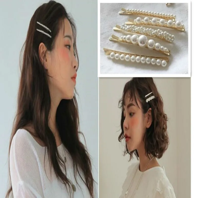 2019 2 PCS New Fashion Women Pearl Hair Clip Snap Barrette Bobby Hairpins For Women Girls Hair Accessories Styling Tools
2019 2 PCS New Fashion Women Pearl Hair Clip Snap Barrette Bobby Hairpins For Women Girls Hair Accessories Styling Tools