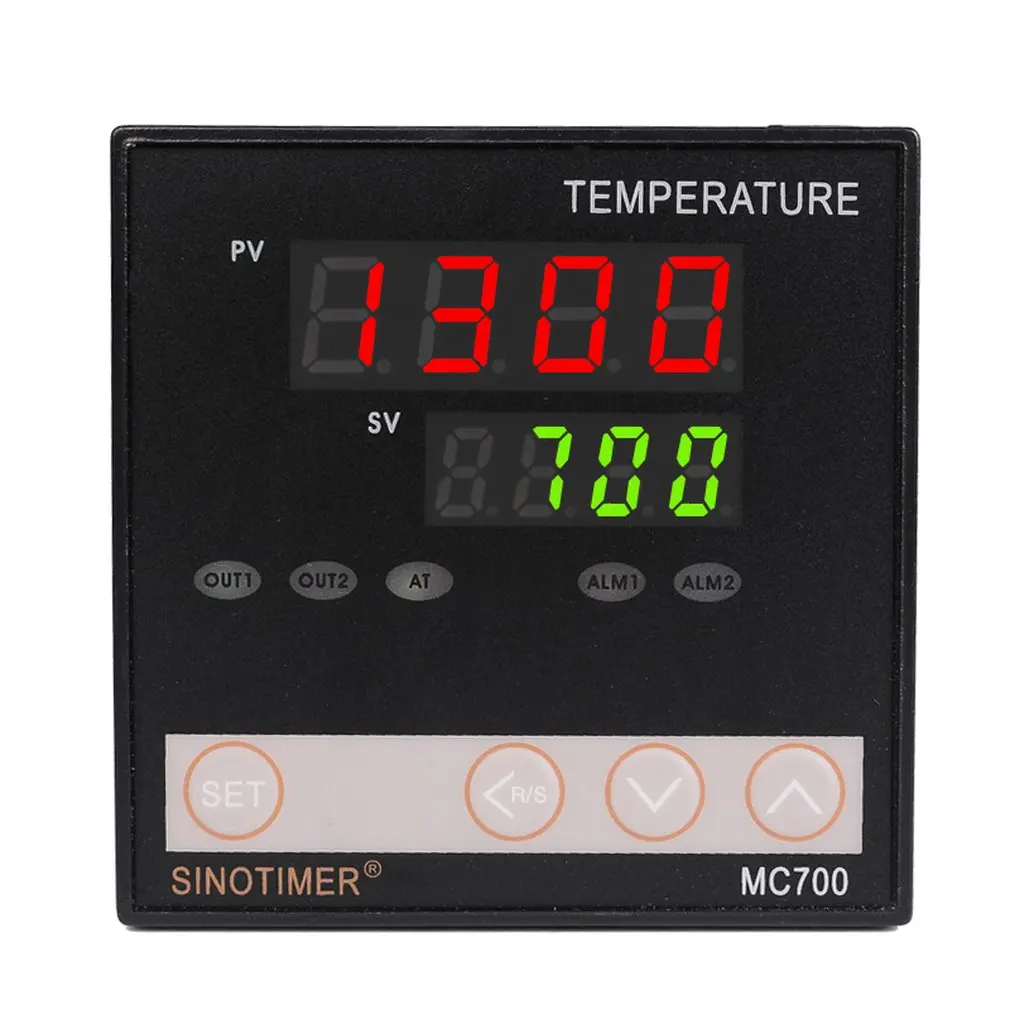 SINOTIMER Universal Input PID Temperature Controller Thermostat Sensor K Thermocouple Regulator Relay Output Heat Cool Alarm
SINOTIMER Universal Input PID Temperature Controller Thermostat Sensor K Thermocouple Regulator Relay Output Heat Cool Alarm