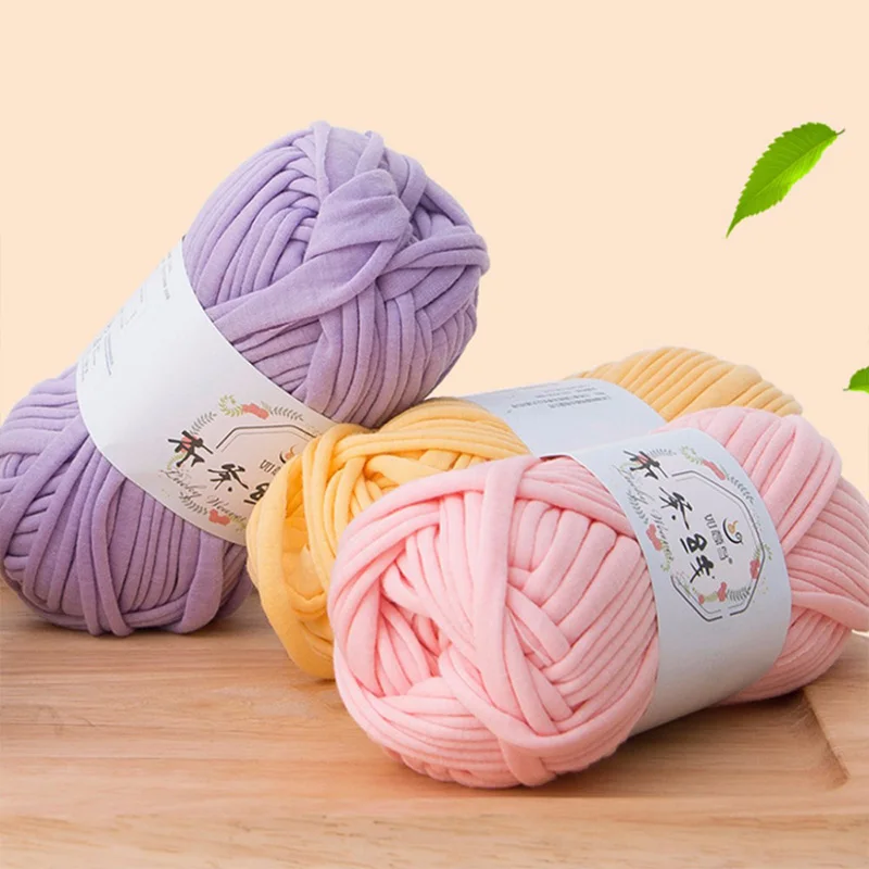 Candy Color Woven Thick Thread Cotton Cloth Wool Yarn Hand Knitting Yarn Hand-knit Crocheted Blanket Yarn Craft
Candy Color Woven Thick Thread Cotton Cloth Wool Yarn Hand Knitting Yarn Hand-knit Crocheted Blanket Yarn Craft