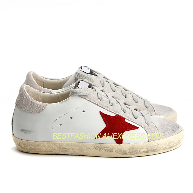 Street Fashion Dirty Shoes Women Genuine Cow Leather Red Star Lace Up with High Insoles Shoes
Street Fashion Dirty Shoes Women Genuine Cow Leather Red Star Lace Up with High Insoles Shoes