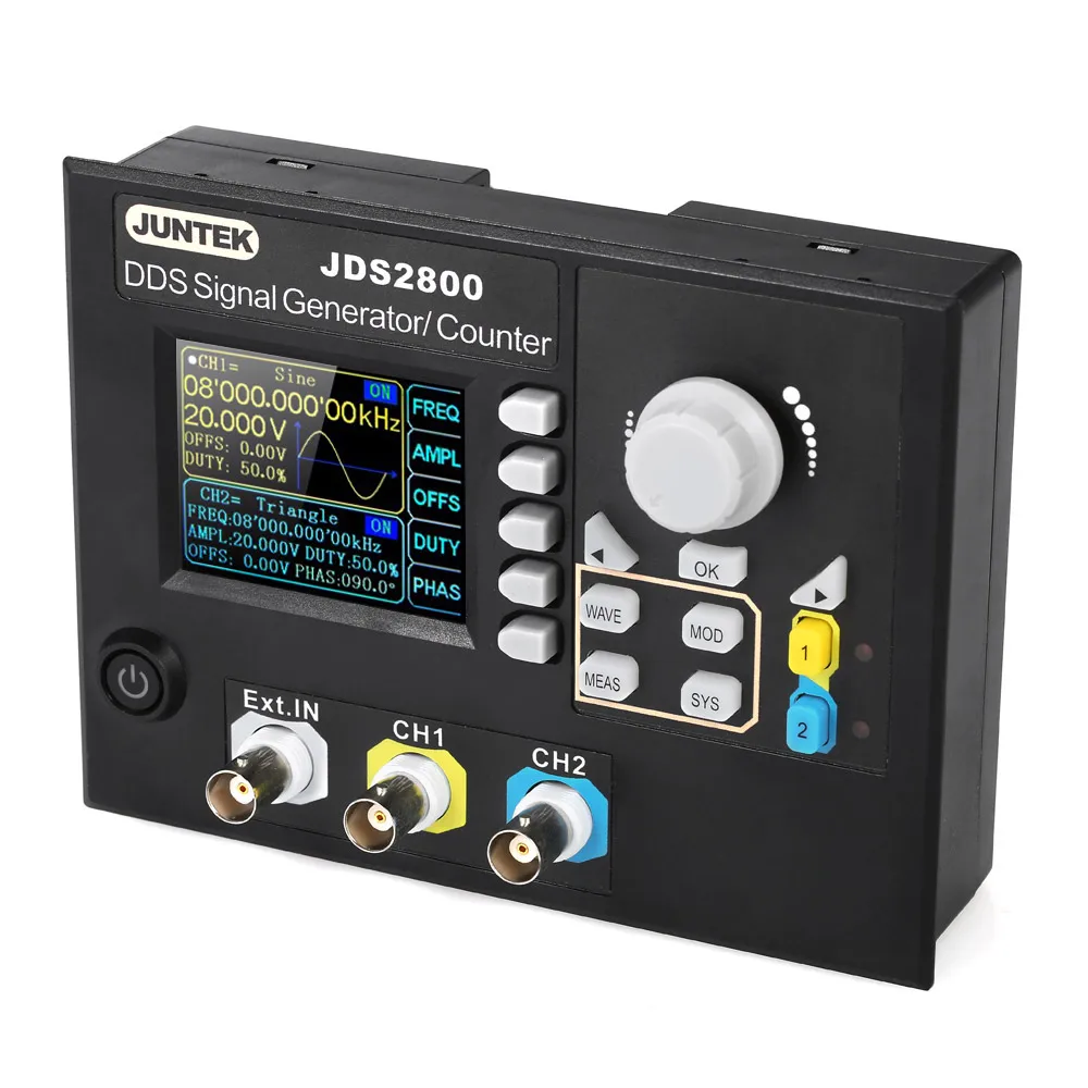 KKMOON JDS2800-60M Signal Generator Digital Control Dual-channel DDS Function Signal Generator frequency meter 60MHZ
KKMOON JDS2800-60M Signal Generator Digital Control Dual-channel DDS Function Signal Generator frequency meter 60MHZ