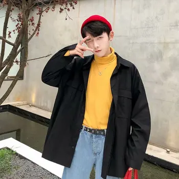 Spring New Dress Shirt Men Fashion Solid Color Business Casual Shirt Man Streetwear Trend Wild Loose Long-sleeved Shirt M-2XL
Spring New Dress Shirt Men Fashion Solid Color Business Casual Shirt Man Streetwear Trend Wild Loose Long-sleeved Shirt M-2XL