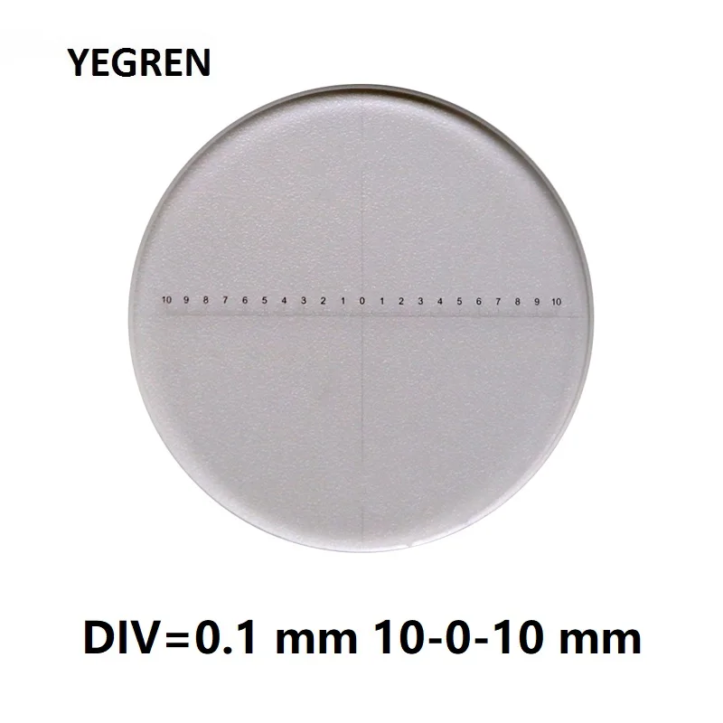 DIV 0.1 mm Eyepiece Micrometer for Stereo Microscope Reticle Vertical Line Horizontal Ruler 10-0-10 Diameter 24 mm 26 mm
DIV 0.1 mm Eyepiece Micrometer for Stereo Microscope Reticle Vertical Line Horizontal Ruler 10-0-10 Diameter 24 mm 26 mm