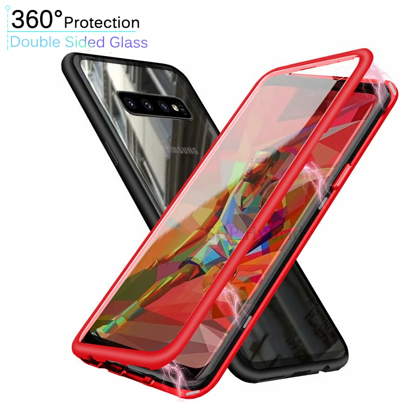 S10e 360 ° Magnetic Case for Samsung Galaxy s10 plus e s 10plus Cases Clear Glass Hard Back Cover Metal Frame Protective Coque
S10e 360 ° Magnetic Case for Samsung Galaxy s10 plus e s 10plus Cases Clear Glass Hard Back Cover Metal Frame Protective Coque