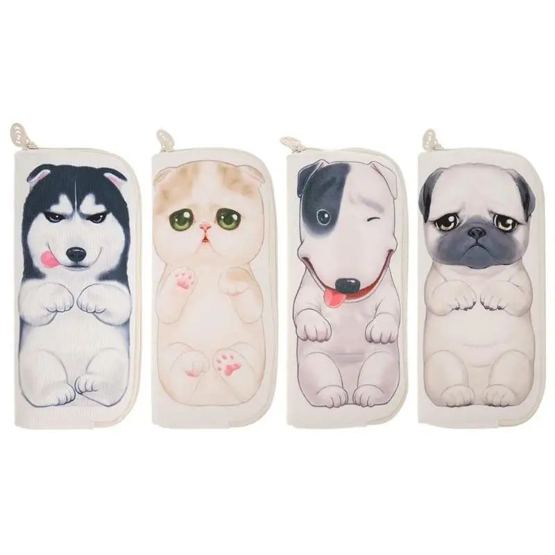 Cute Dog Pencil Bag Canvas Pencil Case School Office Supplies Stationery Pouch Box Holder Makeup Case Pencil Box
Cute Dog Pencil Bag Canvas Pencil Case School Office Supplies Stationery Pouch Box Holder Makeup Case Pencil Box