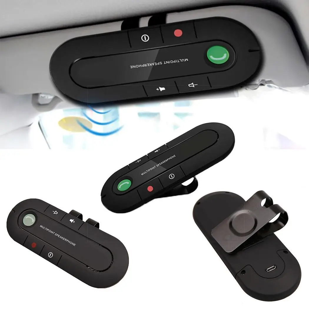 Фото Bluetooth Handsfree автомобильный комплект беспроводной динамик телефон MP3 музыкальный