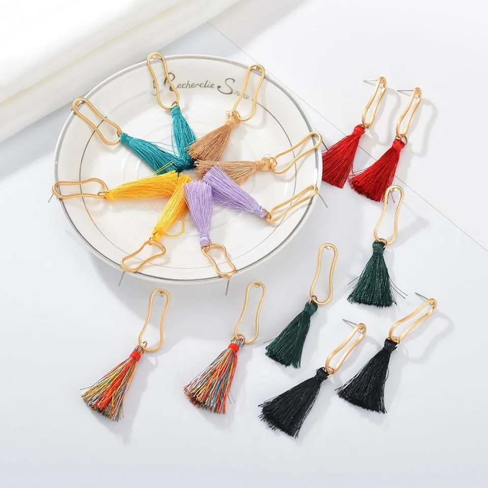 Women Trendy Geometric Circle Tassel Earrings For Women Gold Round Lady Design Tassel Handmade Winter Wedding Jewelry Earings
Women Trendy Geometric Circle Tassel Earrings For Women Gold Round Lady Design Tassel Handmade Winter Wedding Jewelry Earings