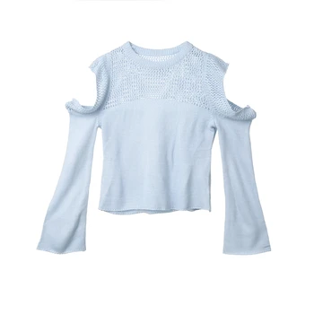 Women's Sexy Off Shoulder Knitted Hollow Out O-Neck Sweater Long Sleeve Loose Tops Knitwear
Women's Sexy Off Shoulder Knitted Hollow Out O-Neck Sweater Long Sleeve Loose Tops Knitwear