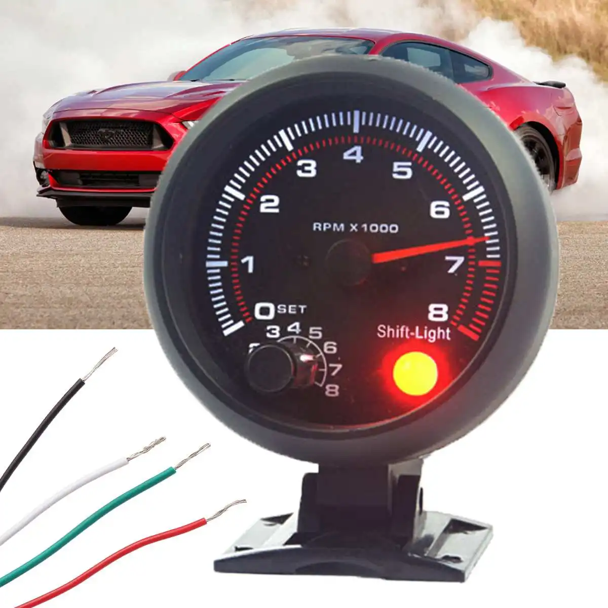 DC 12V 95mm K8044B 0~8000RPM Tachometer Gauge Backlight White LED Works on 4 6 8 Cylinder Engines Universal Fit Petrol Vehicle
DC 12V 95mm K8044B 0~8000RPM Tachometer Gauge Backlight White LED Works on 4 6 8 Cylinder Engines Universal Fit Petrol Vehicle