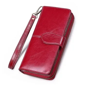 High Quality Women Long Wallet Female Coin Purses Holders Genuine Leather Ladies Long Clutch Bags Card Holder 
High Quality Women Long Wallet Female Coin Purses Holders Genuine Leather Ladies Long Clutch Bags Card Holder