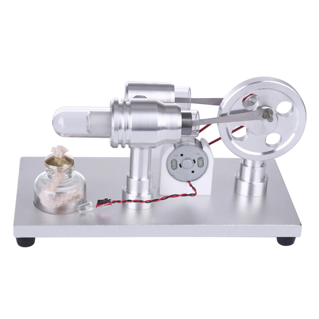 Metal Baseboard Double-cylinder Micro DIY Stirling Engine External Combustion Engine
Metal Baseboard Double-cylinder Micro DIY Stirling Engine External Combustion Engine