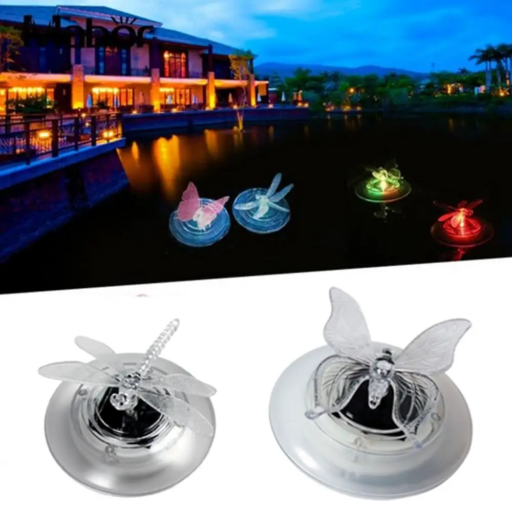LED Floating Light Solar RGB Color Change Butterfly / Dragonfly Shape Outdoor Garden Pool Water Decoration Light DC2V/0.12W
LED Floating Light Solar RGB Color Change Butterfly / Dragonfly Shape Outdoor Garden Pool Water Decoration Light DC2V/0.12W