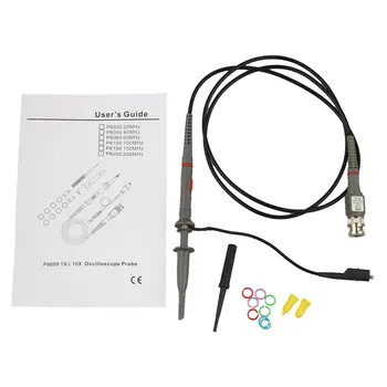 HLZS-1Set High Quality P6100 Oscilloscope Probe DC-100MHz Scope Clip Probe 100MHz
HLZS-1Set High Quality P6100 Oscilloscope Probe DC-100MHz Scope Clip Probe 100MHz
