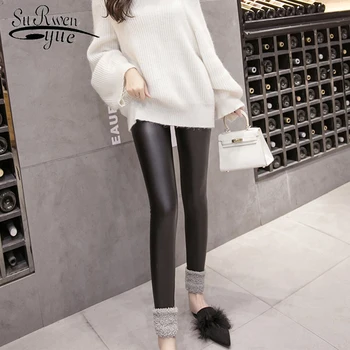 2019 spring new stepping leather pants women wearing pants feet lamb features high elastic skin sexy Lady slim trousers 2106 50
2019 spring new stepping leather pants women wearing pants feet lamb features high elastic skin sexy Lady slim trousers 2106 50