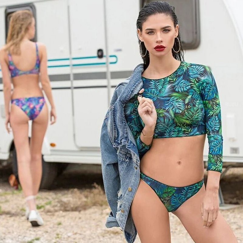 Luxurious Biniki Set 2019 New Push Up Padded Long Sleeve Flower Women Biquini Swimwear Summer Swimsuit Backless Bathing Suit
Luxurious Biniki Set 2019 New Push Up Padded Long Sleeve Flower Women Biquini Swimwear Summer Swimsuit Backless Bathing Suit
