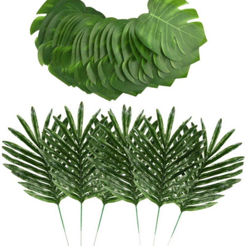 24pcs 2 Kinds Artificial Plants Green Palm Tree Leaves Faux Fake Tropical Home Wall Hanging Decoration
24pcs 2 Kinds Artificial Plants Green Palm Tree Leaves Faux Fake Tropical Home Wall Hanging Decoration