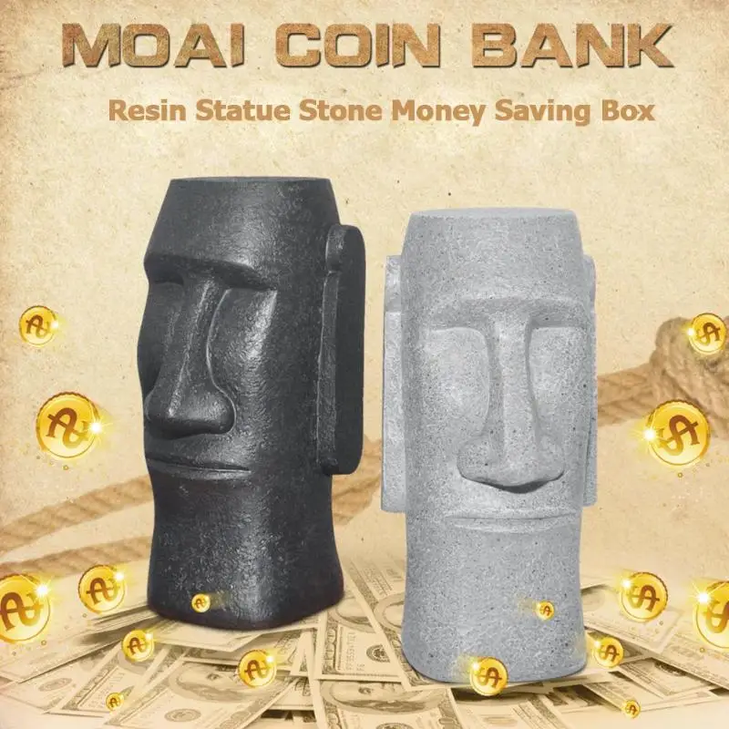 Resin Elegant Moai Coin Bank Stone Man Money Saving Box Durable Piggy Bank Creative Easter Island Dorpshipping
Resin Elegant Moai Coin Bank Stone Man Money Saving Box Durable Piggy Bank Creative Easter Island Dorpshipping