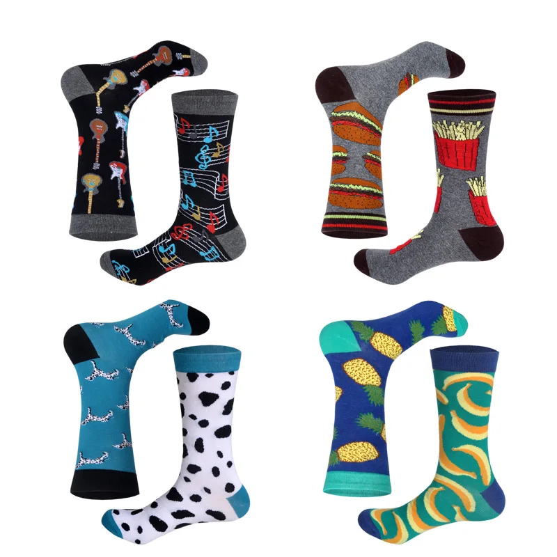 Casual Matching Socks Women Unisex Different Design Combinations Guitar-Notes Hamburger-fries Funny Cotton Long Christmas Socks
Casual Matching Socks Women Unisex Different Design Combinations Guitar-Notes Hamburger-fries Funny Cotton Long Christmas Socks