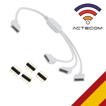 ACTECOM Cable Splitter Tira LED RGBW 5 Pin 1 a 3 SOLDERLESS Conector Pines Blanco
ACTECOM Cable Splitter Tira LED RGBW 5 Pin 1 a 3 SOLDERLESS Conector Pines Blanco