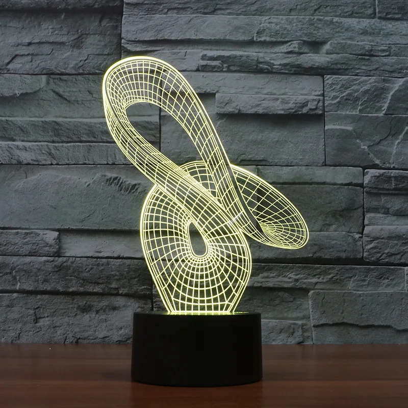 Modern European 3d Usb Night Light Christmas Gift Children's Toys 7 Color Change Led Decoration Kids Lamp | Освещение