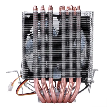Lanshuo 6 Heat Pipe 3 Wire With Light Single Fan Cpu Fan Radiator Cooler Heat Sink For Intel Lga 1155/1156/1366 Cooler Heat Si
Lanshuo 6 Heat Pipe 3 Wire With Light Single Fan Cpu Fan Radiator Cooler Heat Sink For Intel Lga 1155/1156/1366 Cooler Heat Si