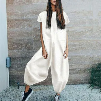 Summer Women Jumpsuit Short Sleeve Playsuit Clubwear Holiday Women Party Clothes Loose One Piece Ladies Jumpsuits Woman Trousers
Summer Women Jumpsuit Short Sleeve Playsuit Clubwear Holiday Women Party Clothes Loose One Piece Ladies Jumpsuits Woman Trousers
