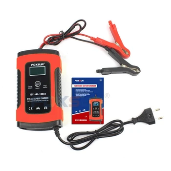 Foxsur 12V Universal Battery Charger Repair Type 12Ah 36Ah 45Ah 60Ah 100Ah Pulse Repair Battery Charger Lcd Display——Us Plug
Foxsur 12V Universal Battery Charger Repair Type 12Ah 36Ah 45Ah 60Ah 100Ah Pulse Repair Battery Charger Lcd Display——Us Plug