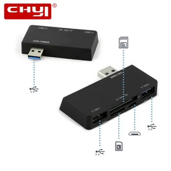 CHYI Multi Hub Adapter To USB 3.0 + USB 2.0 +SD TF Card Reader + Micro USB Charge Port USB Splitter For Microsoft Surface Pro
CHYI Multi Hub Adapter To USB 3.0 + USB 2.0 +SD TF Card Reader + Micro USB Charge Port USB Splitter For Microsoft Surface Pro
