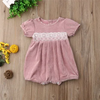 Fashion Lace Newborn Baby Girls Bodysuits Short Sleeve Comfy Princess Jumpsuit Cotton Outfits Clothes Summer
Fashion Lace Newborn Baby Girls Bodysuits Short Sleeve Comfy Princess Jumpsuit Cotton Outfits Clothes Summer