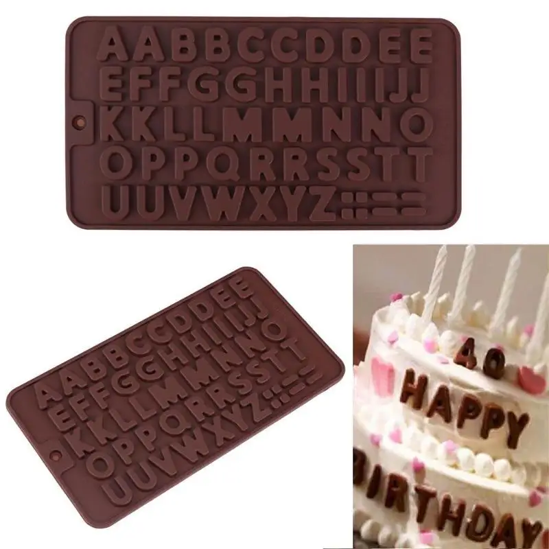 New 26 Alphabet Silicone Chocolate Mold DIY Fondant Cake Decor Ice Cream Biscuits Jelly Mould Creative Kitchen Baking Tool
New 26 Alphabet Silicone Chocolate Mold DIY Fondant Cake Decor Ice Cream Biscuits Jelly Mould Creative Kitchen Baking Tool