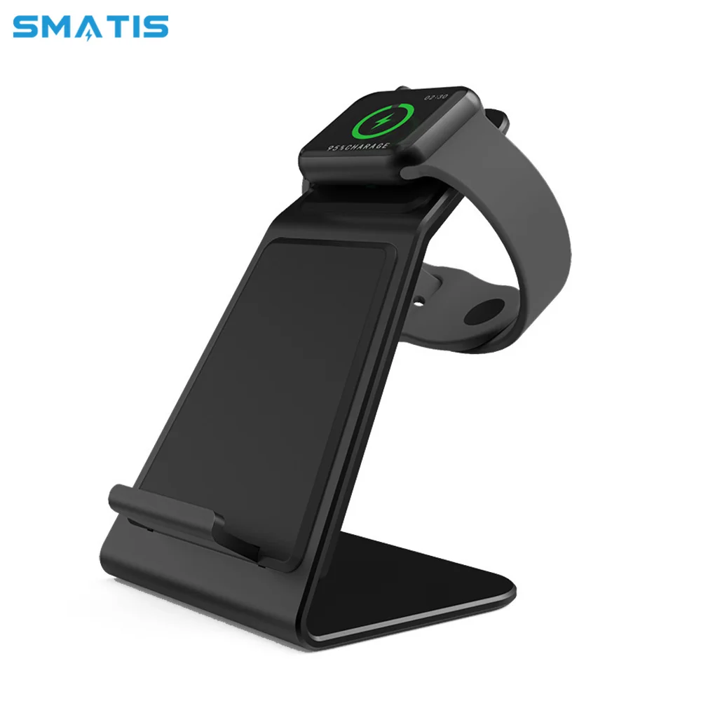 2 in 1 Qi Fast Wireless Charger for iPhone X XS Max XR 8 Samsung S9 S8 S7 10W Wireless Quick Charging Stand for Apple Watch 3 2
2 in 1 Qi Fast Wireless Charger for iPhone X XS Max XR 8 Samsung S9 S8 S7 10W Wireless Quick Charging Stand for Apple Watch 3 2