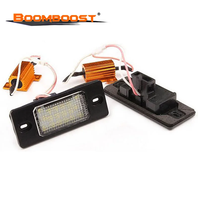 SMD3528 2 шт. для VW Touareg/Passat/Golf 5 5D touring Porsche Cayenne 18 светодиодов подсветка номерного знака