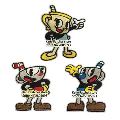 Teacup Mugcup Holycup Embroidered Iron On Patch, Cuphead Game Star Character Fabric Patch Sticker, Kids Clothing DIY Accessories
Teacup Mugcup Holycup Embroidered Iron On Patch, Cuphead Game Star Character Fabric Patch Sticker, Kids Clothing DIY Accessories