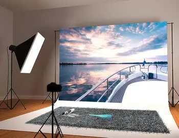 Coast Background - Luxury Cruise Ship Deck at Sunset Yacht Deck Coast in the distance - Photography Backdrop Photo Background
Coast Background - Luxury Cruise Ship Deck at Sunset Yacht Deck Coast in the distance - Photography Backdrop Photo Background