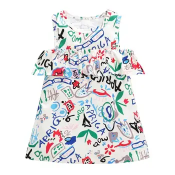 Girls Graffiti Print Dress Off Shoulder Sleeveless Sundress Holiday Summer Beach Kids Princess Dresses Outfits
Girls Graffiti Print Dress Off Shoulder Sleeveless Sundress Holiday Summer Beach Kids Princess Dresses Outfits