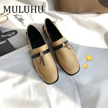 MULUHU 2019 Leather Shoes Woman Casual Slip On Zapatos Mujer Ladies Med Heel Square Toe Shoe Woman Fashion Office Casual Shoes
MULUHU 2019 Leather Shoes Woman Casual Slip On Zapatos Mujer Ladies Med Heel Square Toe Shoe Woman Fashion Office Casual Shoes