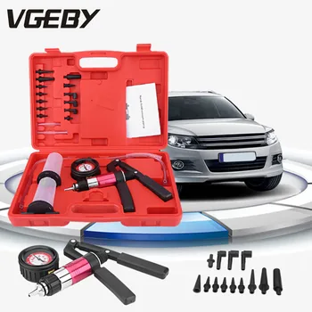 Car Auto Hand Held Vacuum Pump Pressure Tester Pistol Pump Brake Bleeder Adaptor Fluid Reservoir Tester Kit with Adapters NEW
Car Auto Hand Held Vacuum Pump Pressure Tester Pistol Pump Brake Bleeder Adaptor Fluid Reservoir Tester Kit with Adapters NEW