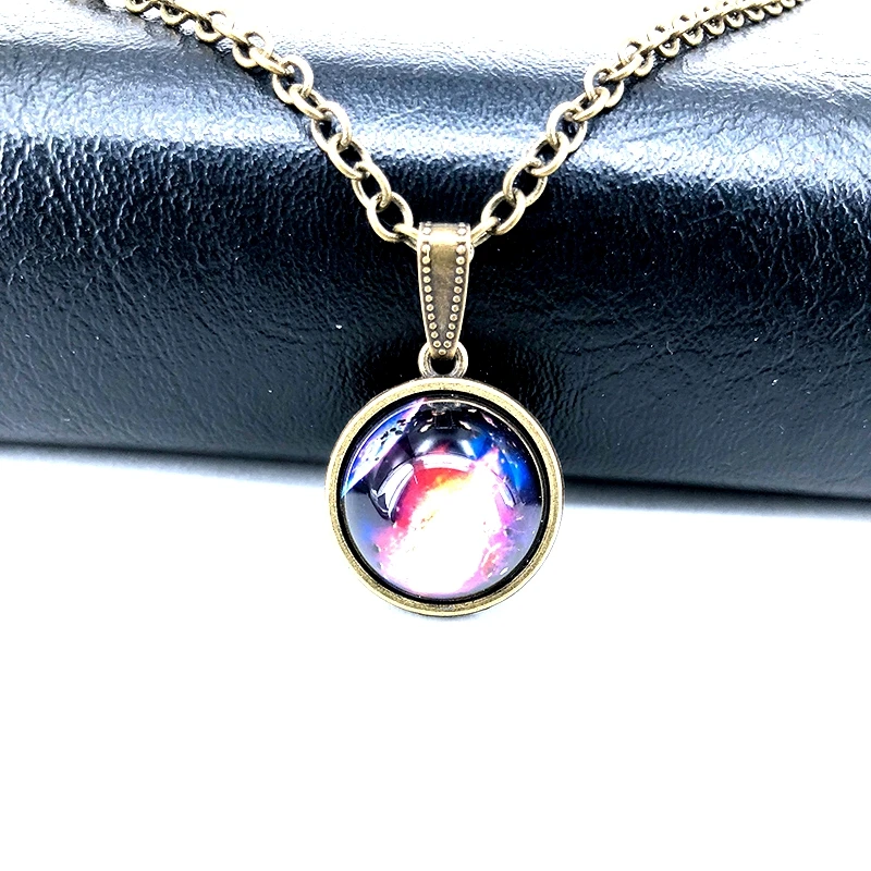 New Hot Nebula Galaxy Double Sided Pendant Necklace Women Universe Planet Jewelry Men Glass Statement Necklace X026
New Hot Nebula Galaxy Double Sided Pendant Necklace Women Universe Planet Jewelry Men Glass Statement Necklace X026