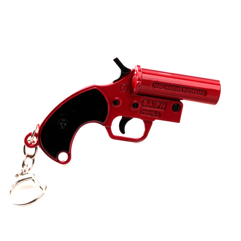 Game PUBG signal gun keychain Playerunknown's Battlegrounds Weapon model personalized pendant Llaveros Jewelry Accessories gifts
Game PUBG signal gun keychain Playerunknown's Battlegrounds Weapon model personalized pendant Llaveros Jewelry Accessories gifts