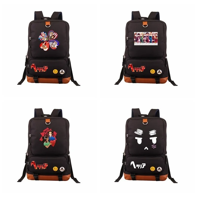Anime Axis Powers Hetalia Backpacks Emoticon Smileys Cute Kawaii Shoulders School Bag Bookbag Laptop Traveling Backpack Rucksack
Anime Axis Powers Hetalia Backpacks Emoticon Smileys Cute Kawaii Shoulders School Bag Bookbag Laptop Traveling Backpack Rucksack