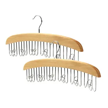 2pcs Tie Hanger Solid Wood Multifunctional 12 Hooks Belt Organizer Scarf Hanger Clothes Rack for Cupboard Cabinet Wardrobe 
2pcs Tie Hanger Solid Wood Multifunctional 12 Hooks Belt Organizer Scarf Hanger Clothes Rack for Cupboard Cabinet Wardrobe