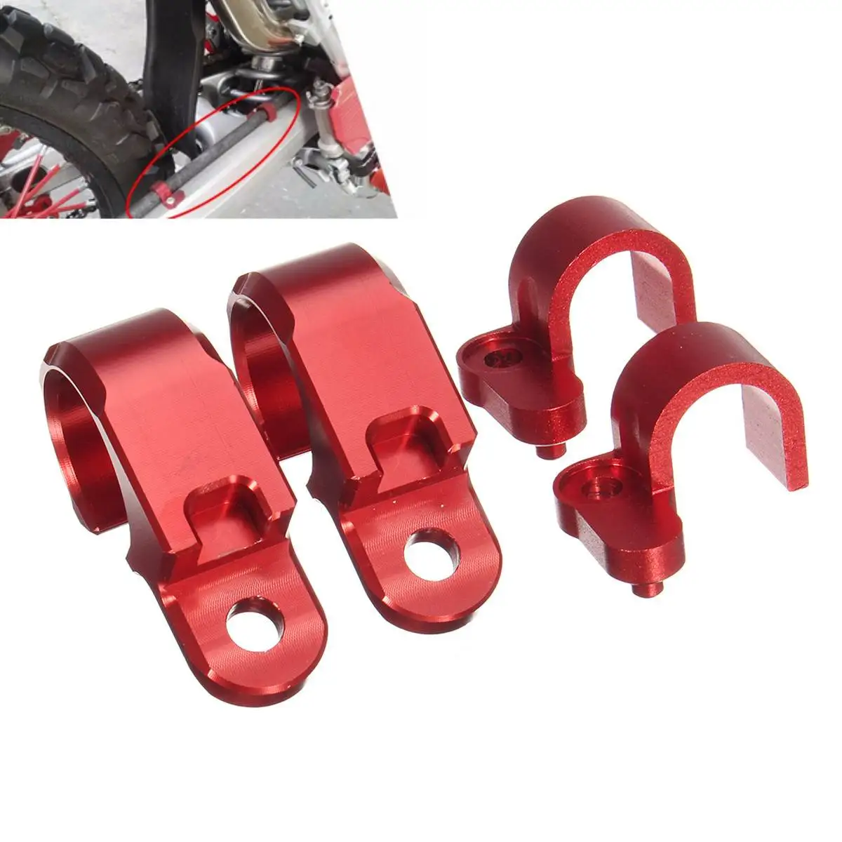 4pcs Motorcycle CNC Front Plus Rear Brake Line Hose Clamps Motorcycle Holder For Honda CRF250L CRF250M 2012-2015
4pcs Motorcycle CNC Front Plus Rear Brake Line Hose Clamps Motorcycle Holder For Honda CRF250L CRF250M 2012-2015